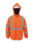 Rain Jacket Orange - Detach Hood Class 3